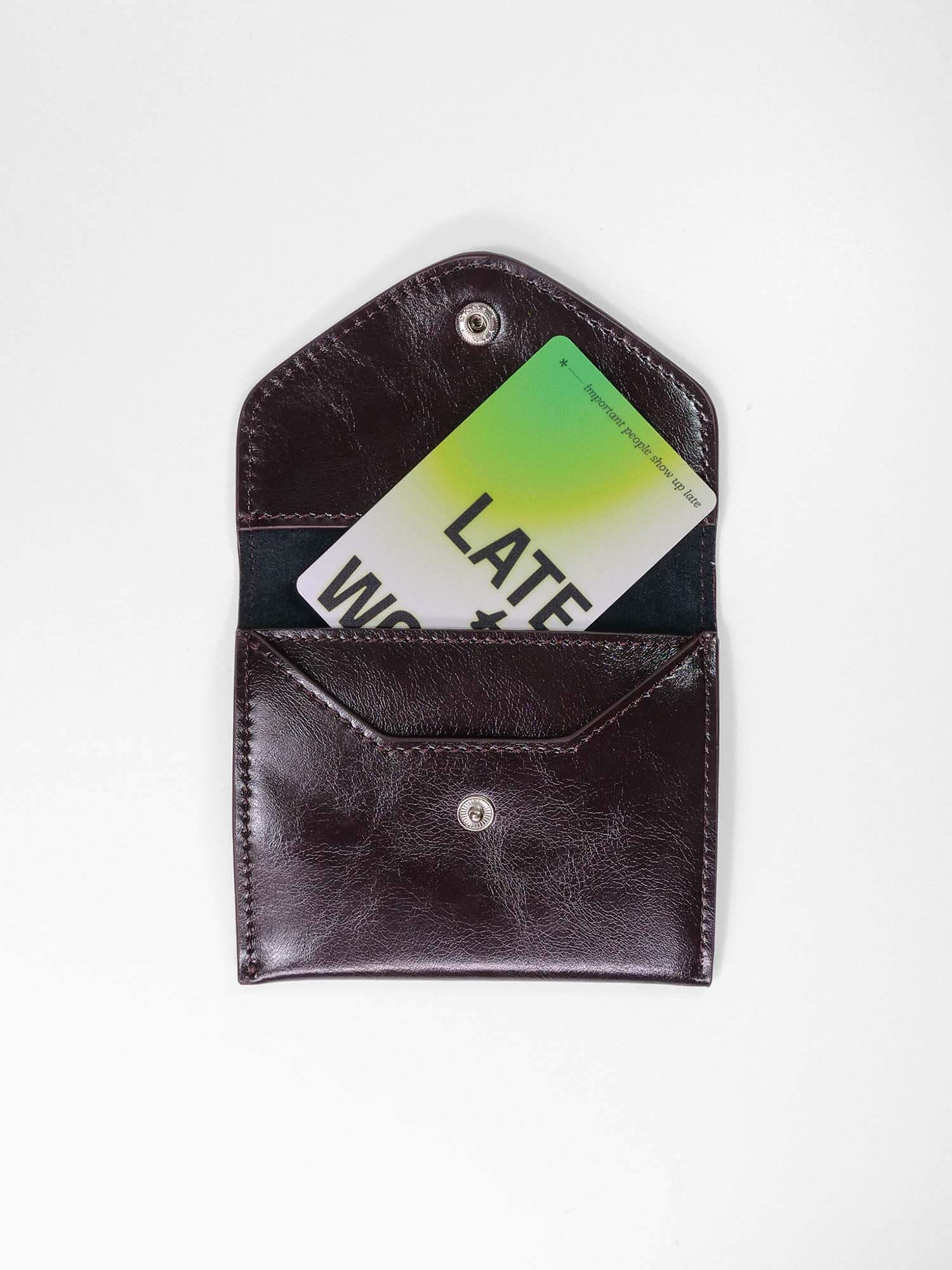 Late Card Holder: Brown