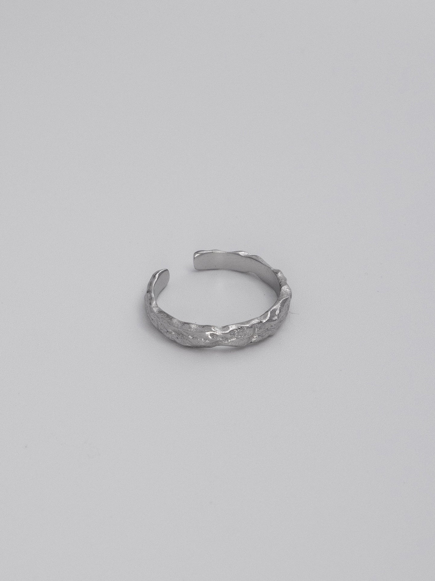 Late to Work Ring Foil Ring