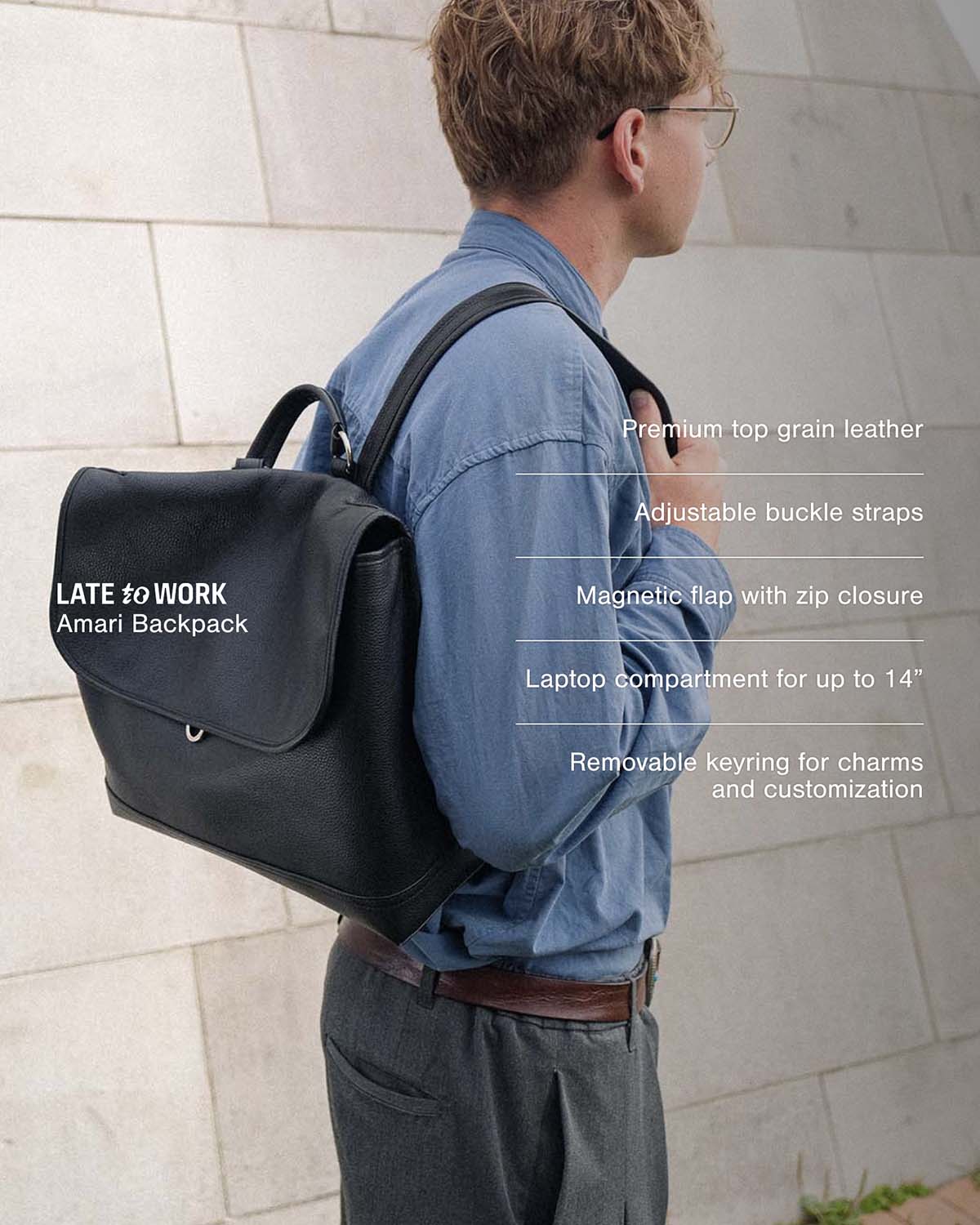 american leather co drew backpack Dee Creek Western Large flap closure with a magnetic buckle snap Milwaukee Boot Company North Point