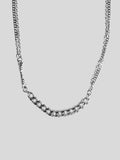 Echo stainless steel necklace close up