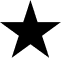 Black star on a white background