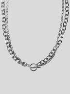 Francisco stainless steel necklace close up