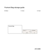 Black Fromont top grain leather crossbody bag storage guide 