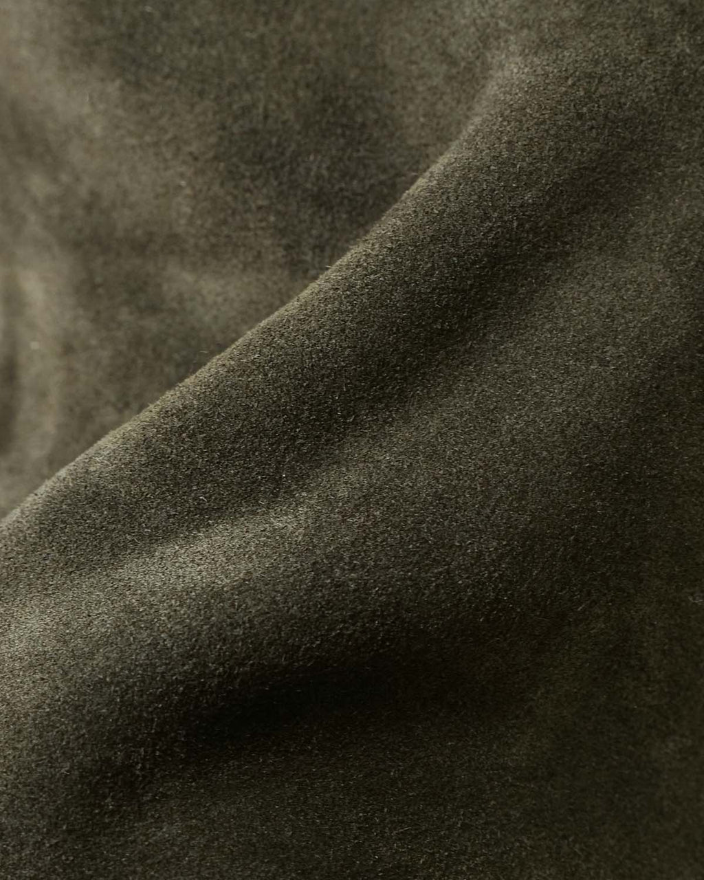 Close up of green suede texture