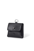 Finlay mini leather bag charm black 45 degree angle view