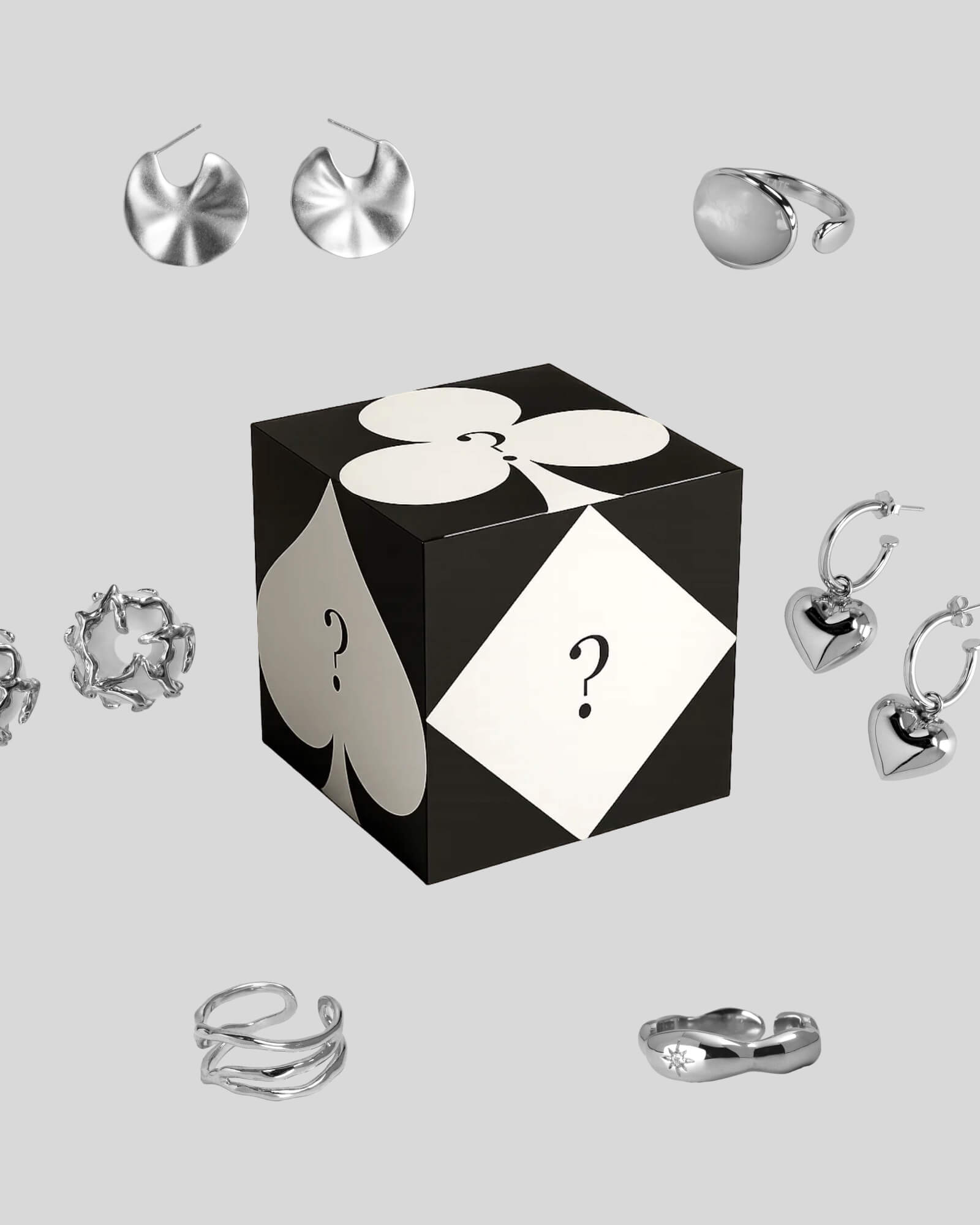 3 Piece Silver Jewellery Mystery Box