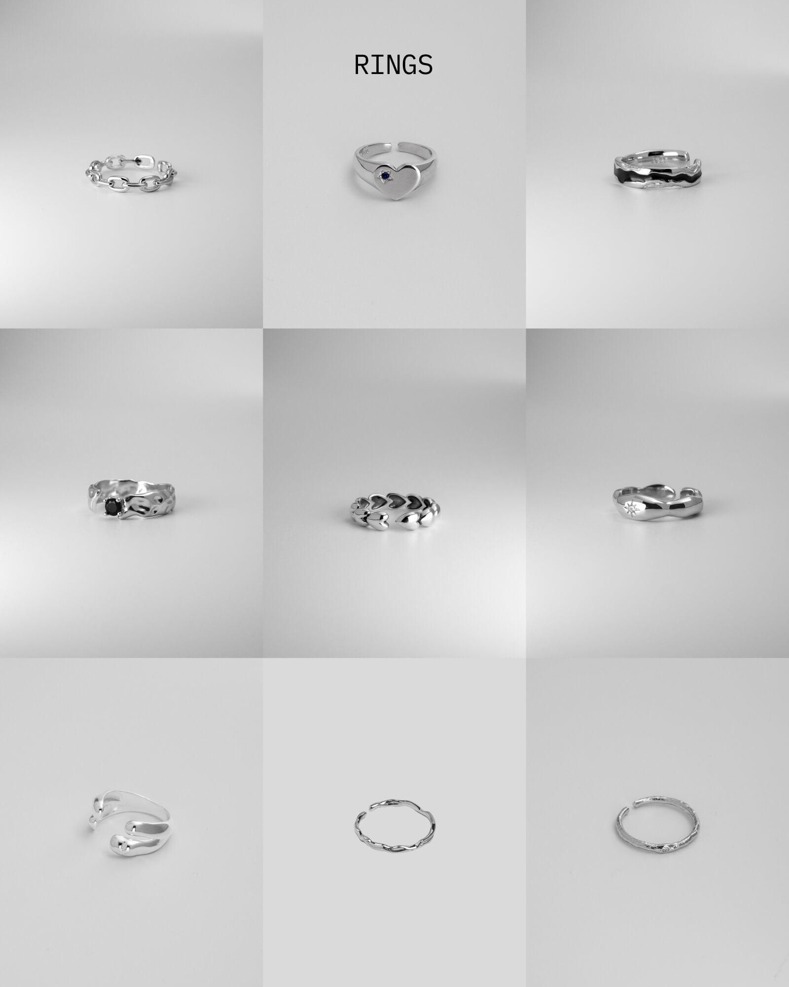 6 Piece Silver Jewellery Mystery Box