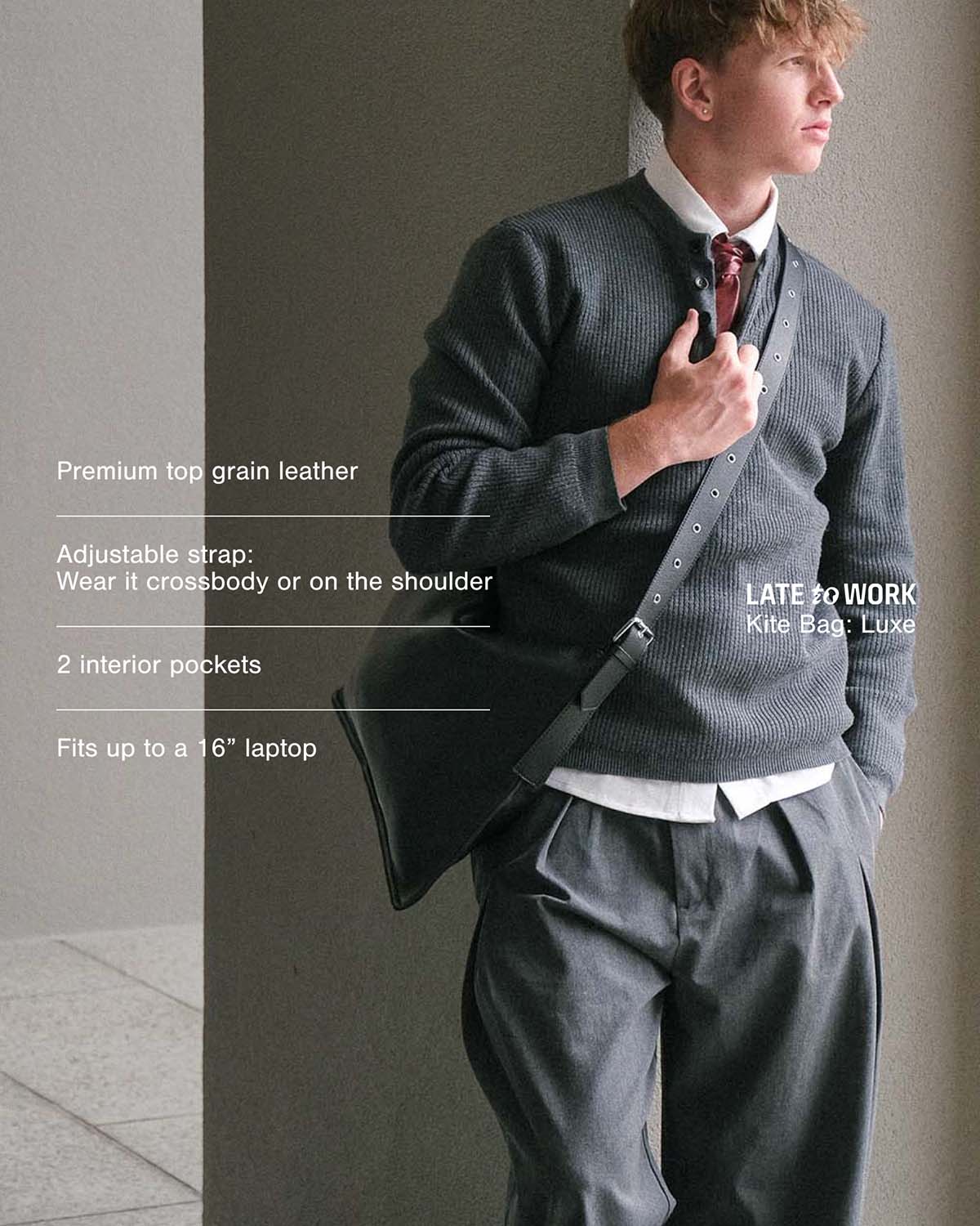 Luxe Kite Bag: Black