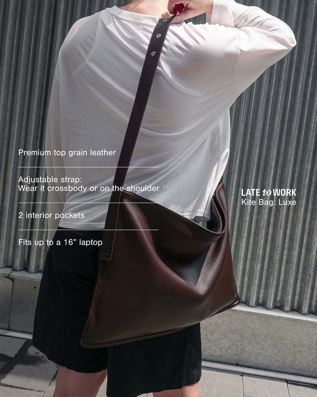 Luxe Kite Bag: Brown