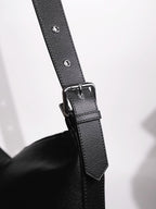 Kite Luxe top grain leather crossbody strap hardware close up