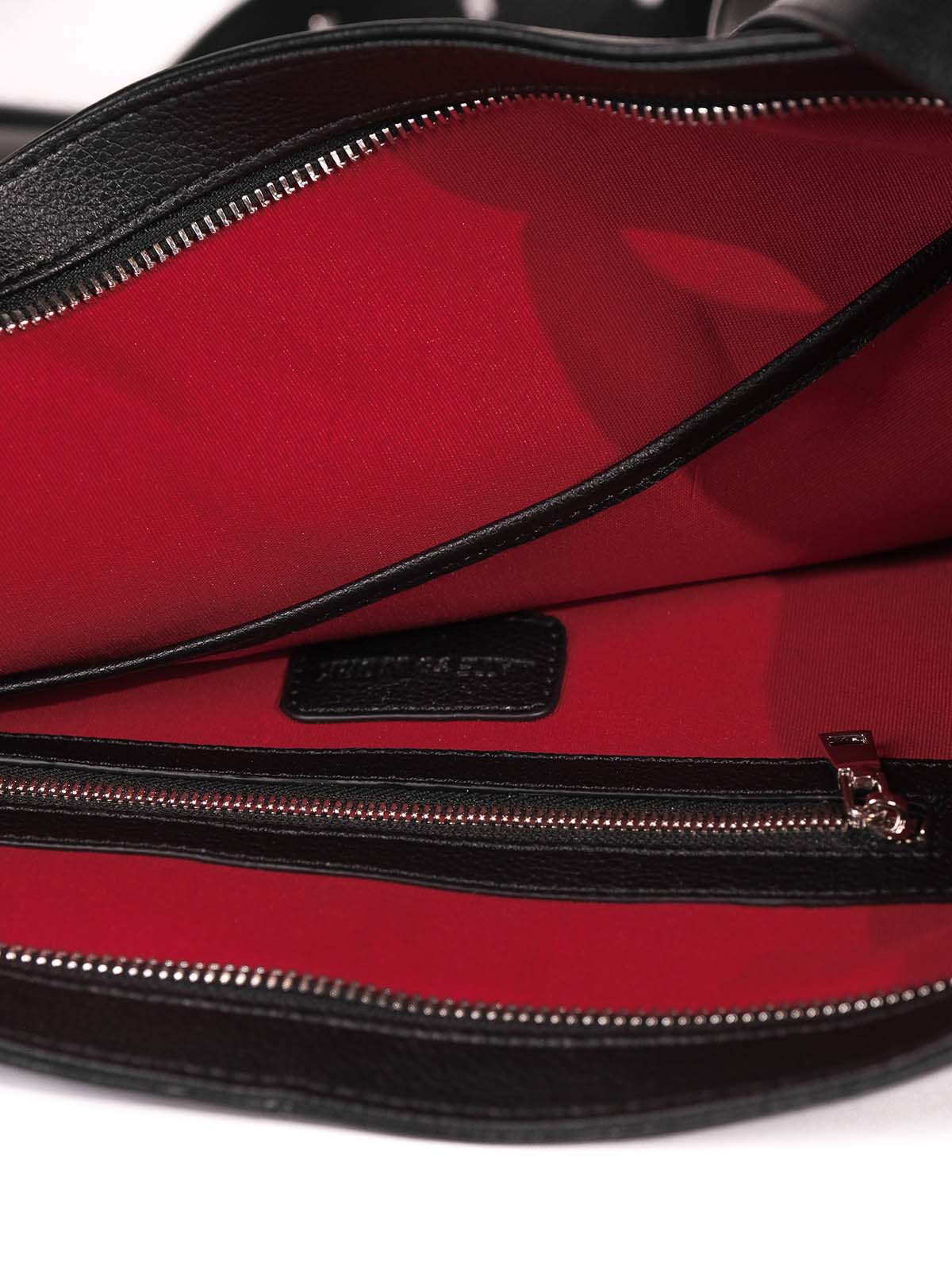 Kite Luxe top grain leather crossbody interior pockets close up