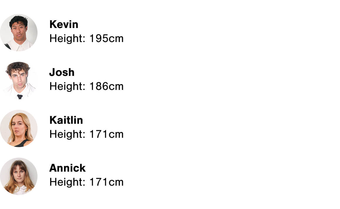 Model height reference
