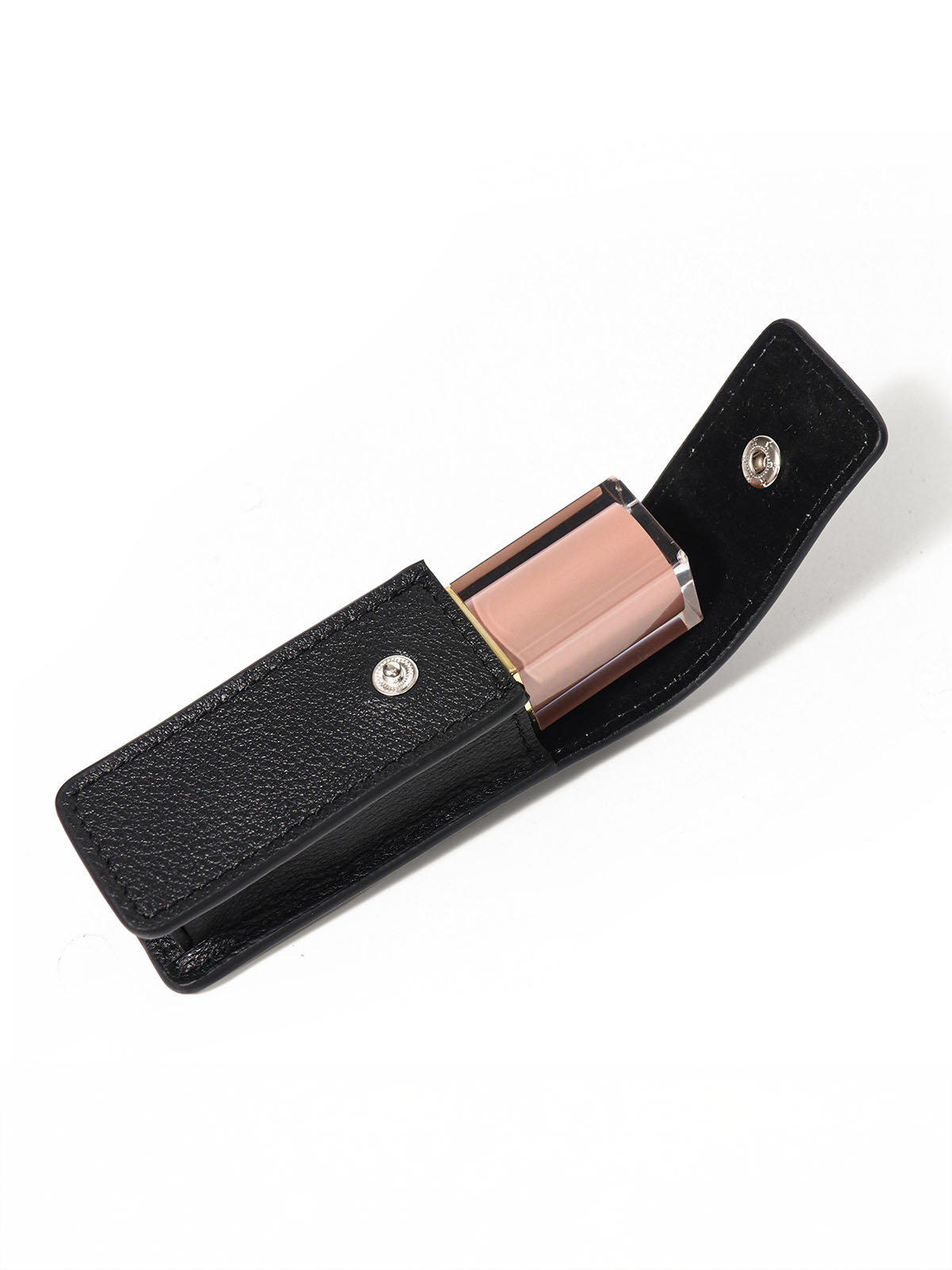 Late Lip Balm case open with lip product inside