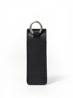 Leather lip balm case back view