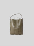 Marcello green crossbody genuine  leather bag front view
