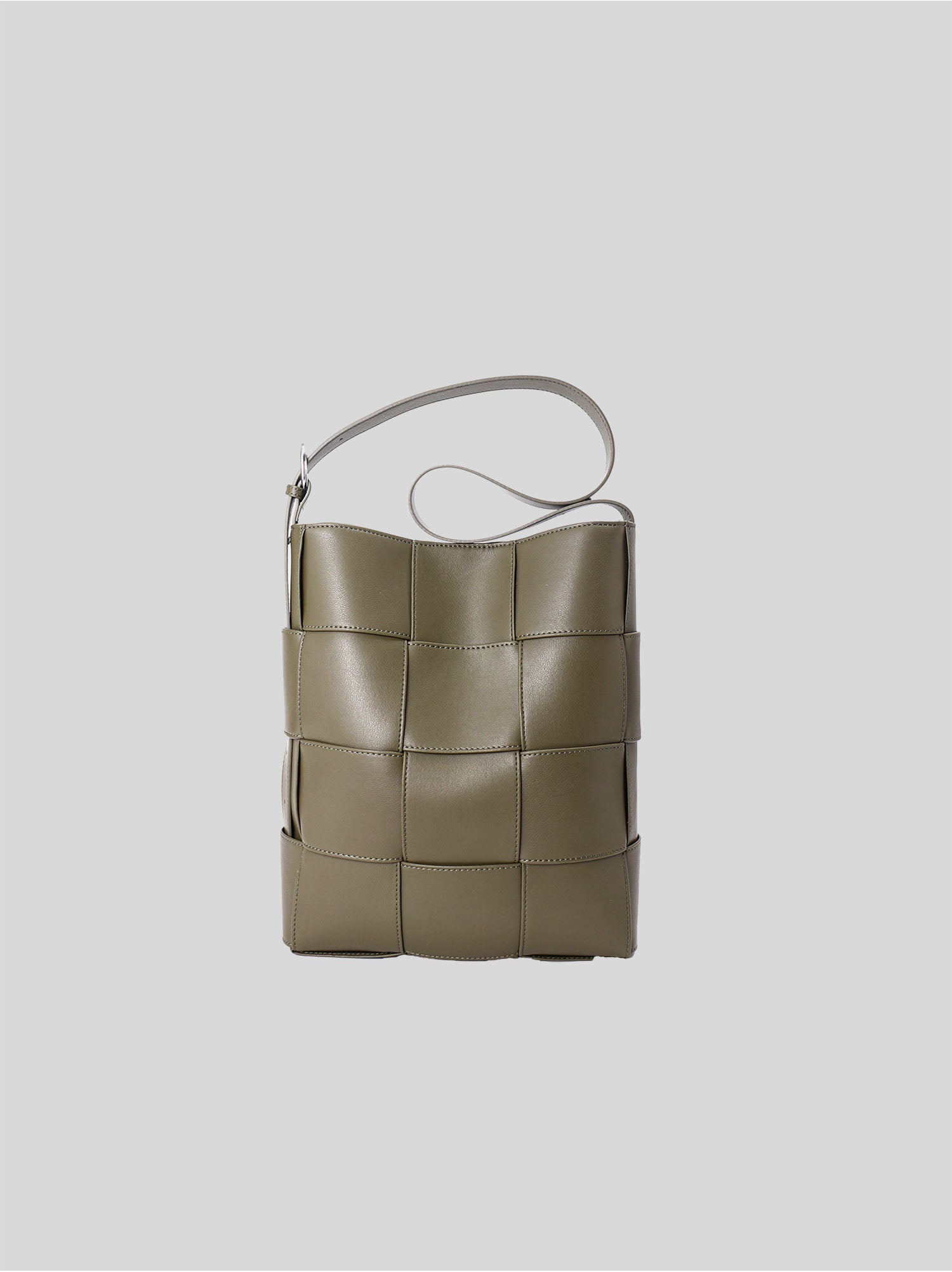 Marcello green crossbody genuine  leather bag front view