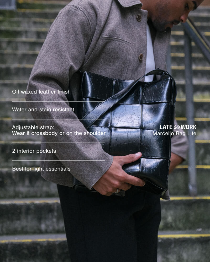 Marcello Bag Black: Lite