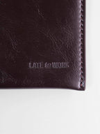 Late Card Holder: Brown