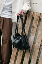 Willow Bag Small: Black Patent