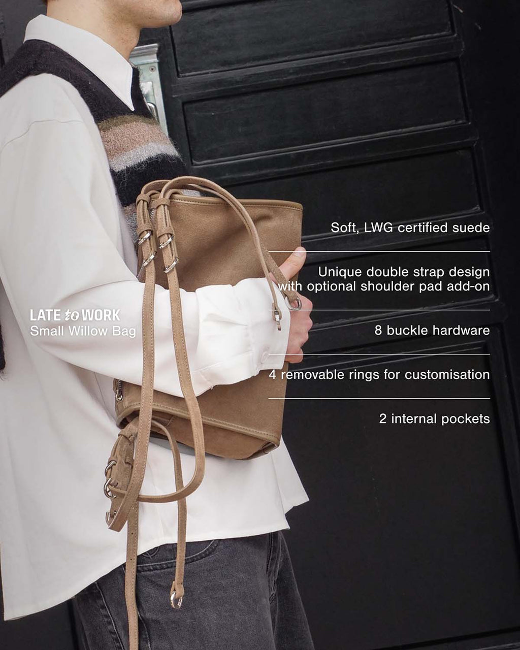 Willow Bag Small: Desert Suede