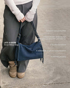 Willow Bag Small: Navy Nubuck