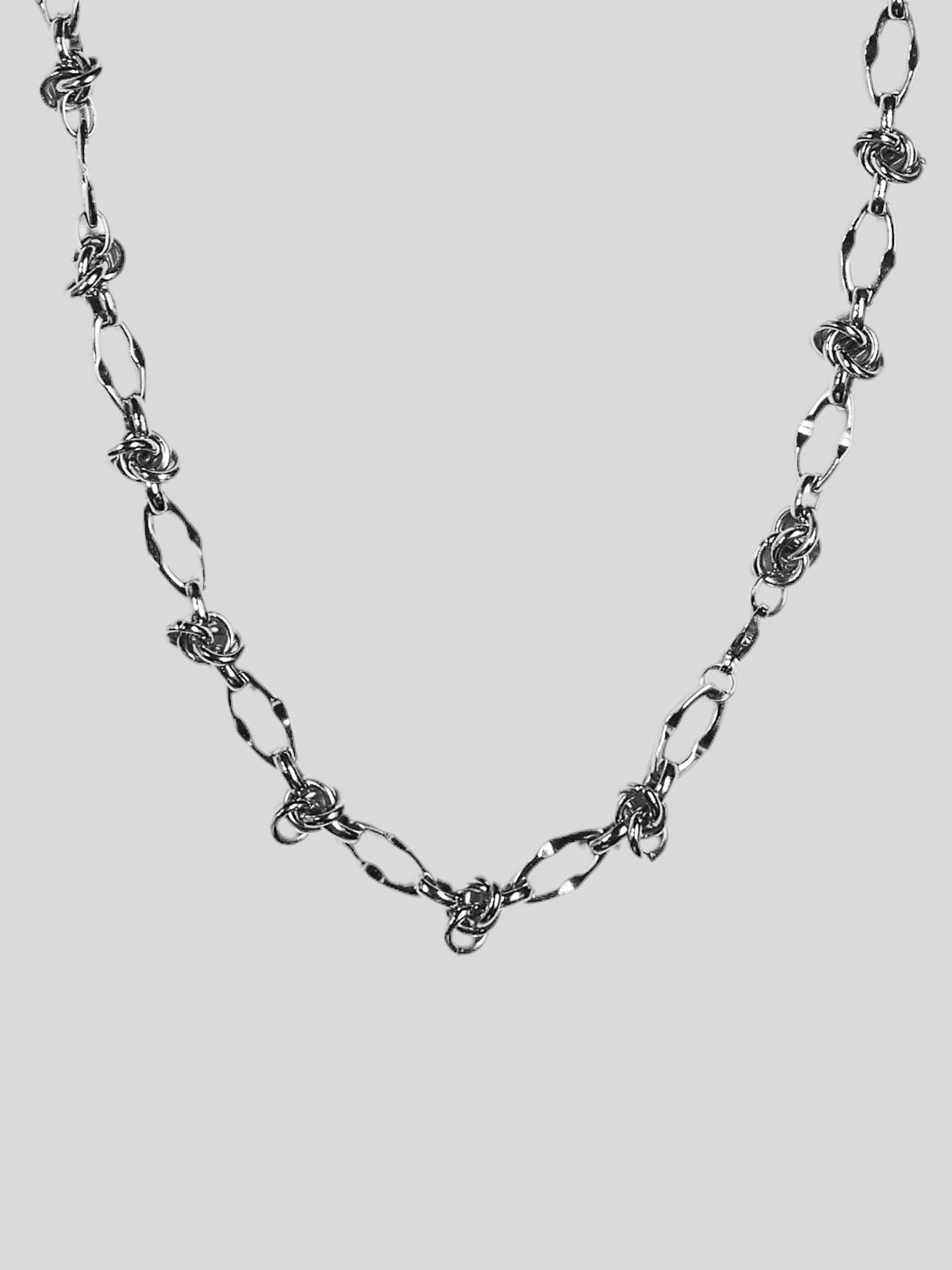 Varna  stainless steel necklace close up