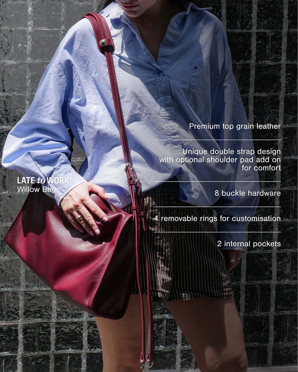 Willow Bag: Burgundy