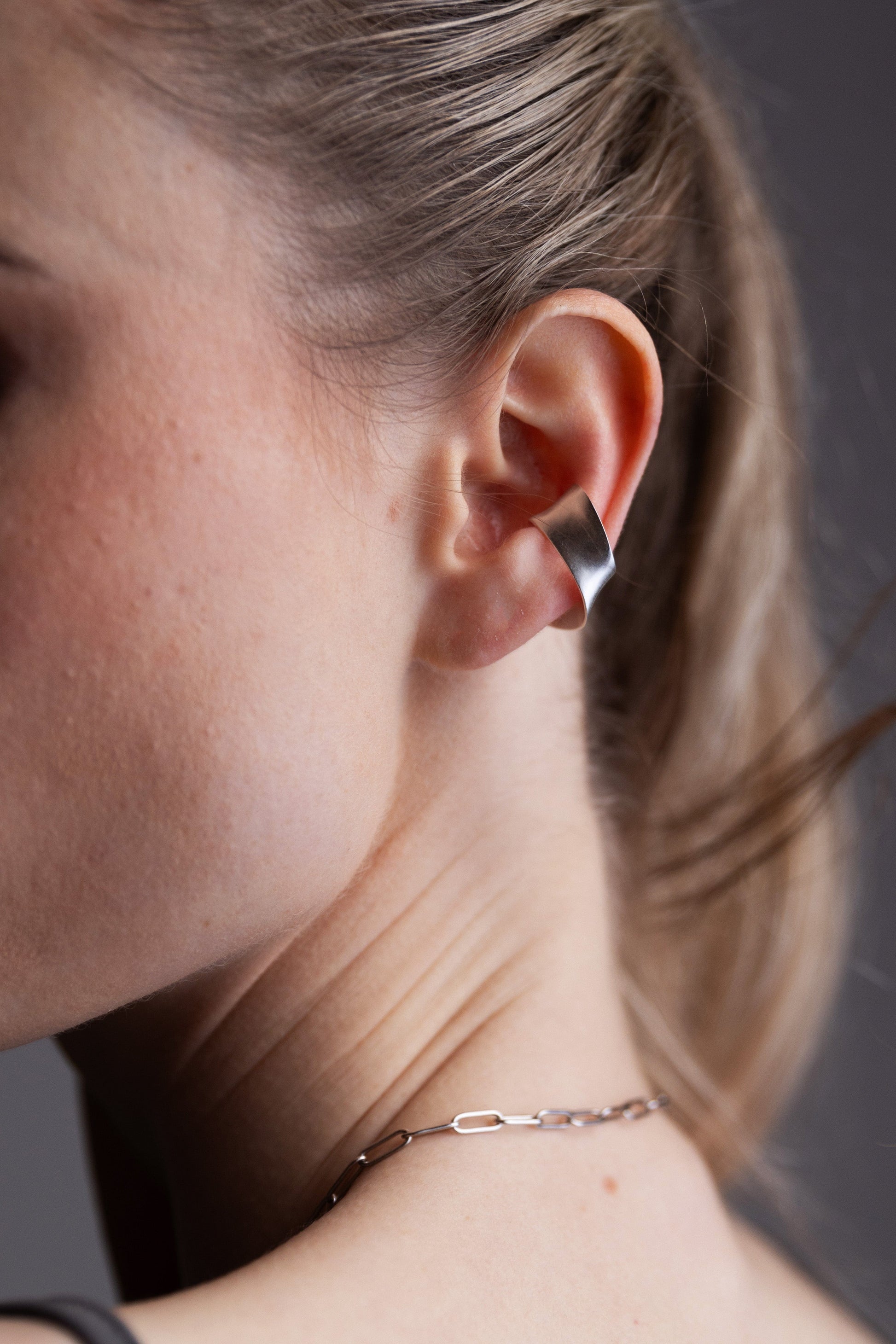 Late to Work Earrings Gravity Wave Ear Cuff