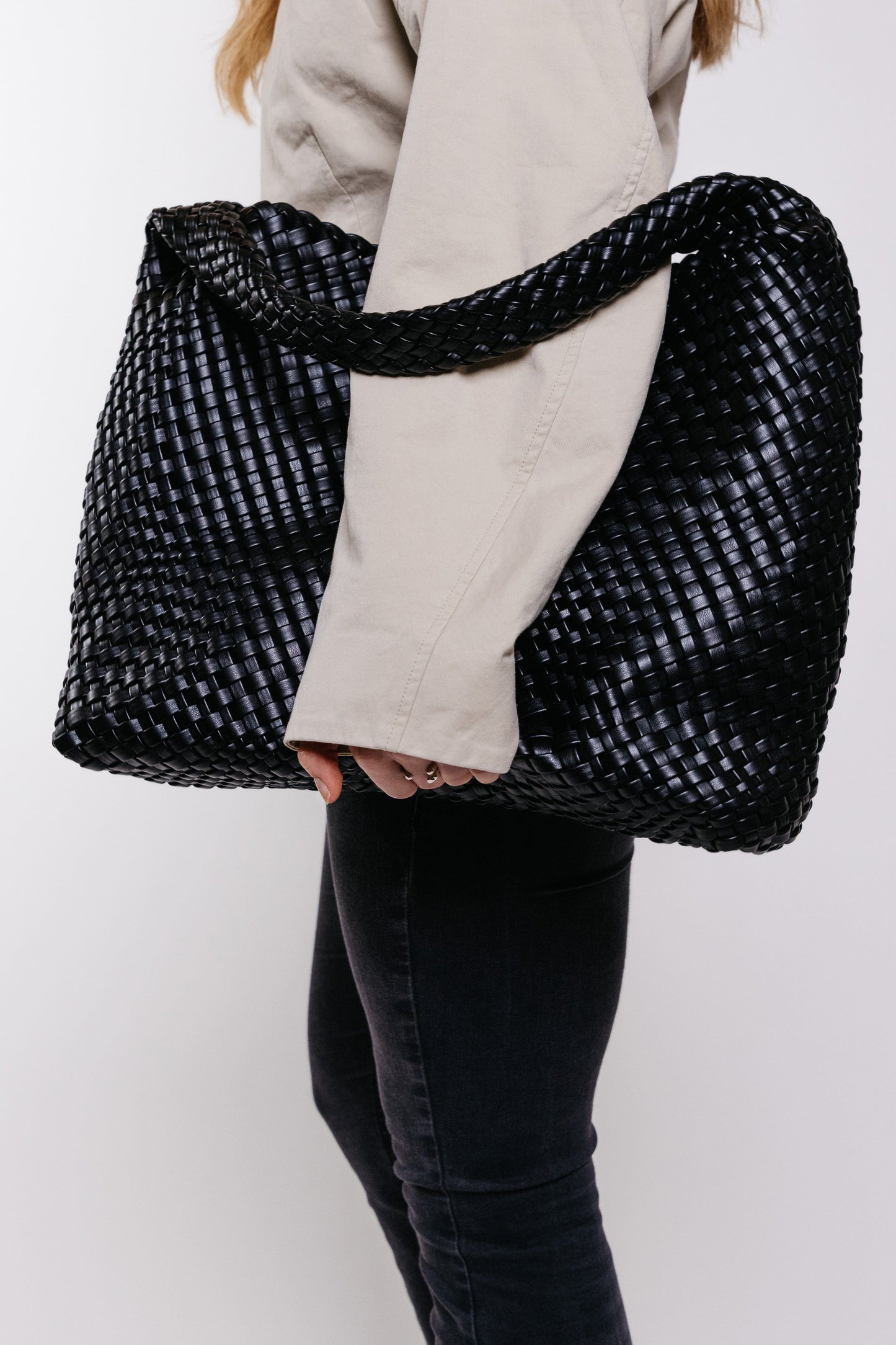 Late to Work Georga Woven Tote