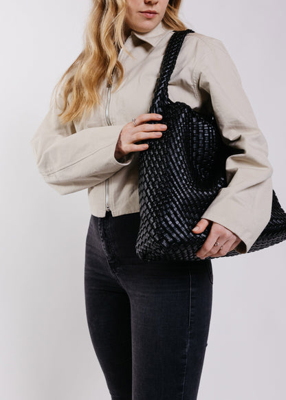 Late to Work Georga Woven Tote