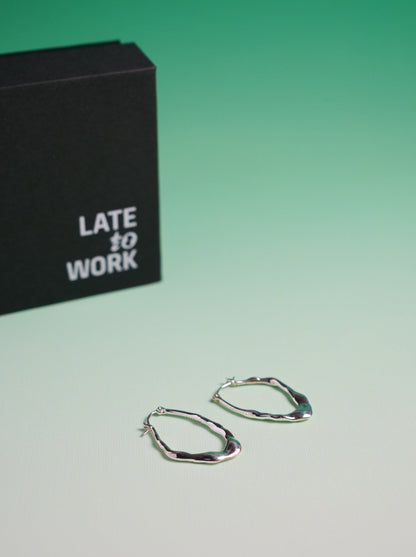 Late to Work Ripple Earrings