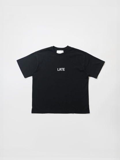 Late to Work The Late Tee: Black