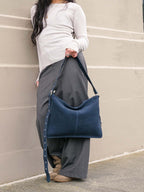 Kite Bag Medium: Navy Nubuck