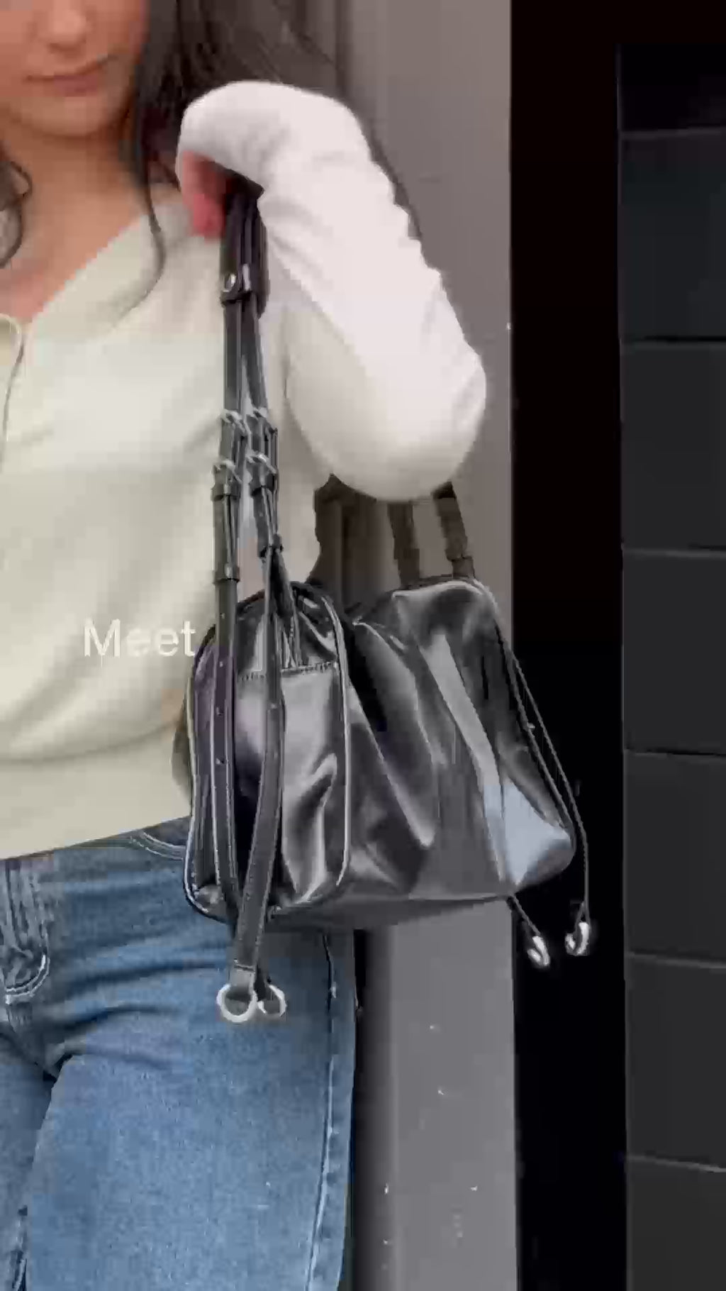 Willow Bag Small: Black Patent