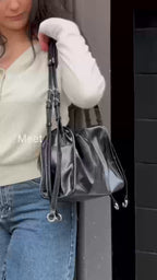 Willow Bag Small: Black Patent